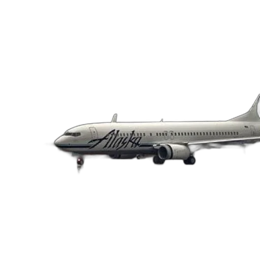 alaska, airlines, plane, parked, tarmac, front, boeing, hangar transparent PNG cut-out