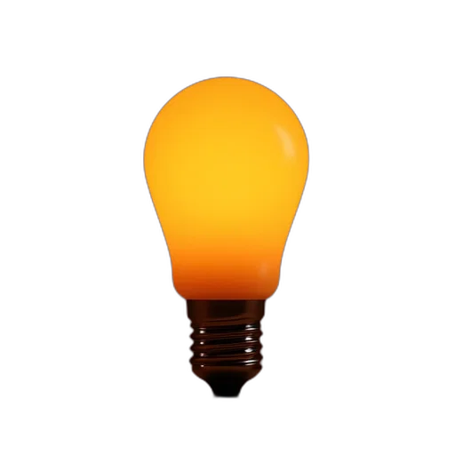 hat, 3d render, photorealistic, bulb transparent PNG cut-out