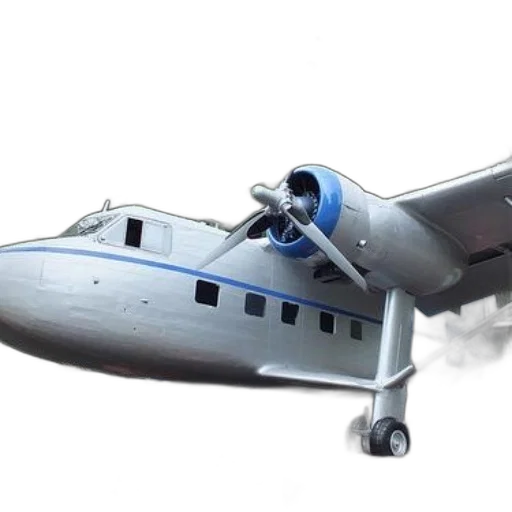 3d render, vintage, airplane, single, propeller, displayed, outdoors, surrounded transparent PNG cut-out