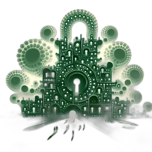 concept art, 3d render, pixel art, fantasy art, green, symmetrical, structure, composed transparent PNG cut-out