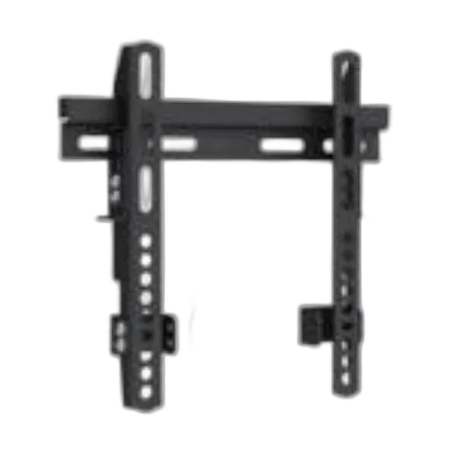 black, wall, mount, adjustable, slots, securing, flat-screen, tvs transparent PNG cut-out