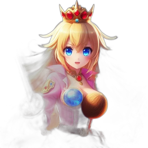 crown, weapon, dragon, staff, pixel art, concept art, 3d render, fantasy art transparent PNG cut-out