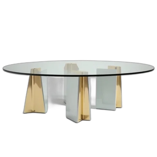 furniture, jewelry, 3d render, earth tones, modern, glass, table, geometric transparent PNG cut-out
