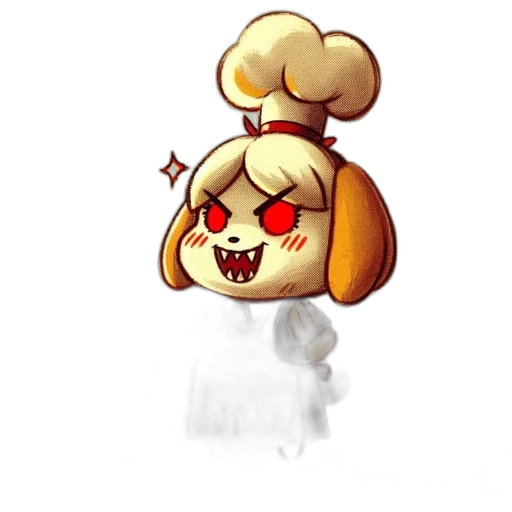 staff, food, mask, creature, pixel art, concept art, 3d render, watercolor transparent PNG cut-out