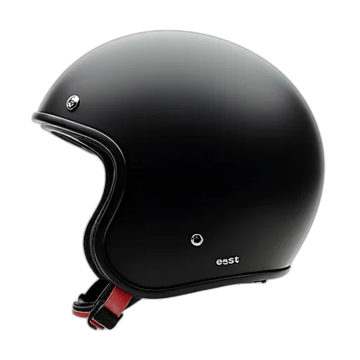 hat, black, motorcycle, helmet, sleek, design, chin, strap transparent PNG cut-out