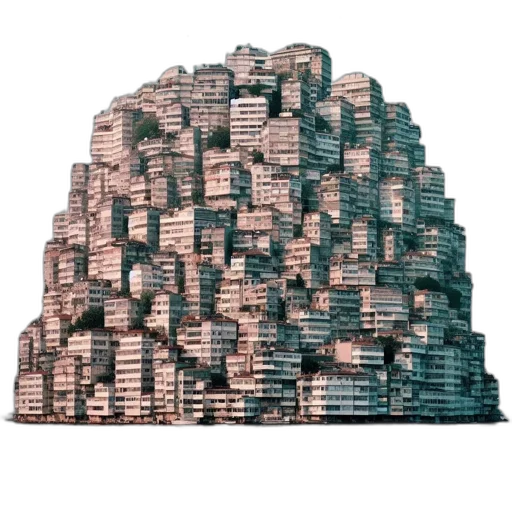 building, furniture, crown, robot, 3d render, concept art, pixel art, city street transparent PNG cut-out