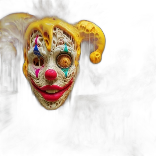 mask, face, creature, crown, 3d render, concept art, photorealistic, fantasy art transparent PNG cut-out