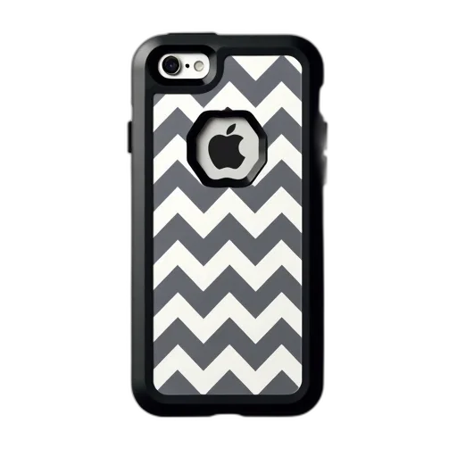 monochrome, grey, white, chevron, pattern, black, apple, iphone transparent PNG cut-out