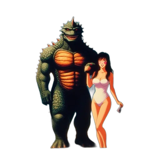 creature, dragon, animal, concept art, pixel art, vaporwave, fantasy art, underwater transparent PNG cut-out
