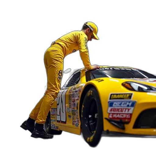 car, photorealistic, 3d render, concept art, pitler, climbs, into, garage transparent PNG cut-out