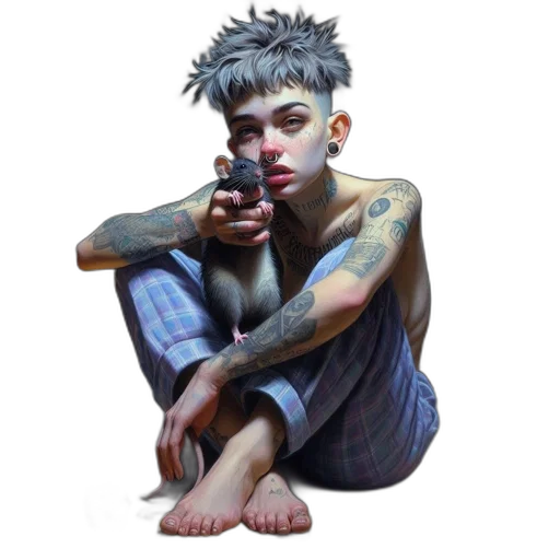weapon, creature, face, animal, concept art, cyberpunk, photorealistic, fantasy art transparent PNG cut-out