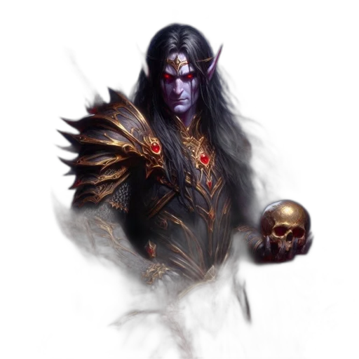 staff, mask, face, fantasy art, concept art, photorealistic, pixel art, dark transparent PNG cut-out