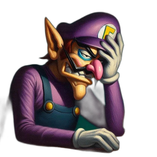 mask, face, staff, hat, concept art, 3d render, vaporwave, pixel art transparent PNG cut-out