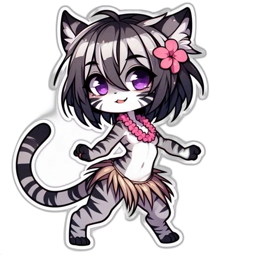 pixel art, anime, vaporwave, fantasy art, monochrome, chibi-style, character, fusion transparent PNG cut-out