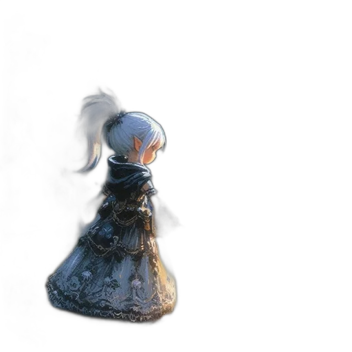 dress, robot, crown, bottle, 3d render, concept art, fantasy art, photorealistic transparent PNG cut-out