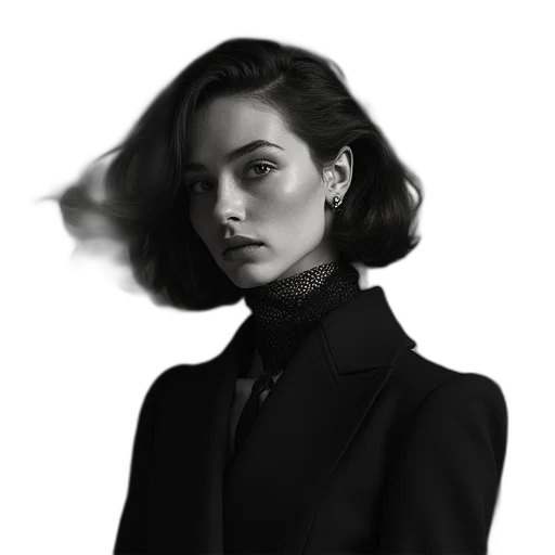 jacket, face, hair, crown transparent PNG cut-out