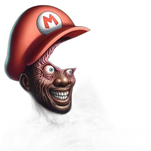 mask, creature, hat, face, concept art, 3d render, photorealistic, fantasy art transparent PNG cut-out