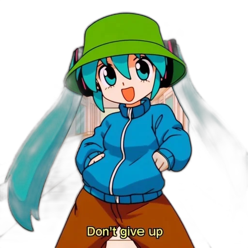 jacket, staff, hat, umbrella, anime, pixel art, vaporwave, concept art transparent PNG cut-out