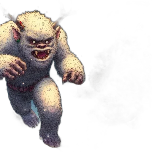 creature, animal, staff, concept art, fantasy art, pixel art, 3d render, during transparent PNG cut-out