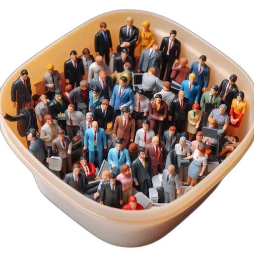 staff, jacket, crown, face, 3d render, variety, miniature, figurines transparent PNG cut-out