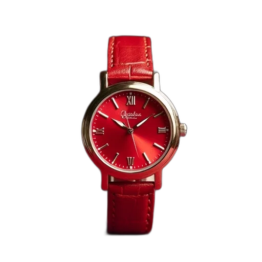jewelry, red, harley, quinn, girl, leather, quartz, watch transparent PNG cut-out