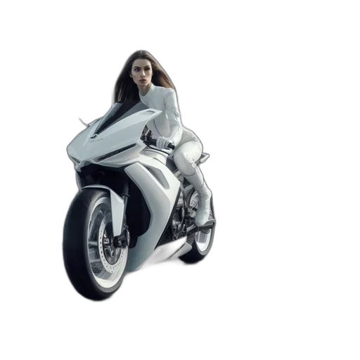 car, robot, 3d render, concept art, photorealistic, cartoon, woman, rides transparent PNG cut-out