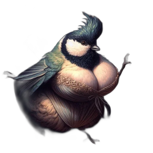 creature, animal, dress, food, concept art, watercolor, fantasy art, photorealistic transparent PNG cut-out