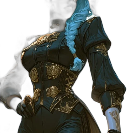 staff, jacket, mask, crown, concept art, fantasy art, 3d render, cyberpunk transparent PNG cut-out