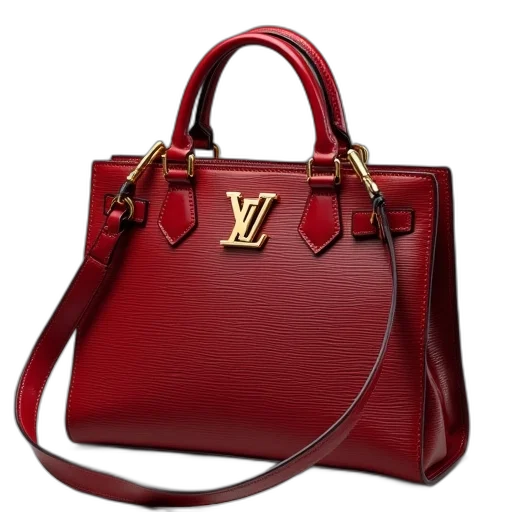 red, louis, vuitto, poche transparent PNG cut-out