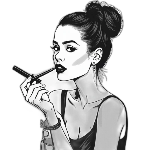 face, jewelry, staff, dress, cartoon, photorealistic, pencil sketch, comic book art transparent PNG cut-out