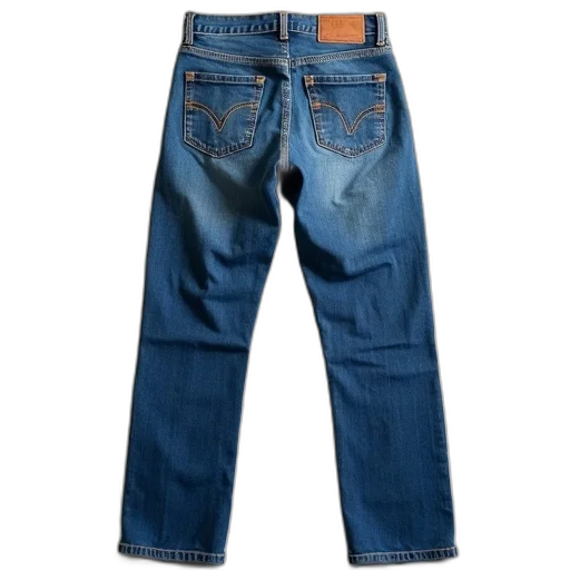 jacket, pair, blue, jeans, straight, leg, button, fly transparent PNG cut-out