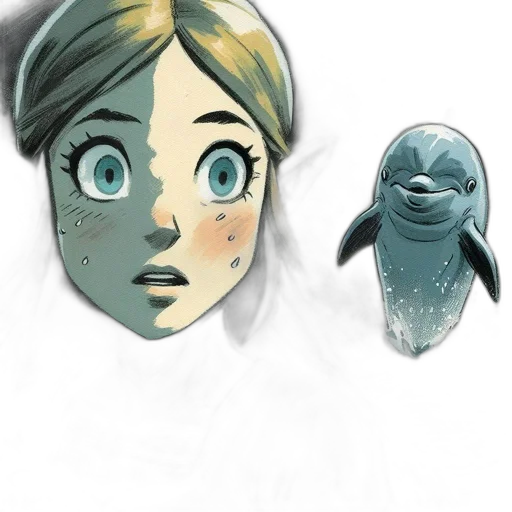 mask, creature, face, animal, concept art, comic book art, watercolor, cartoon transparent PNG cut-out