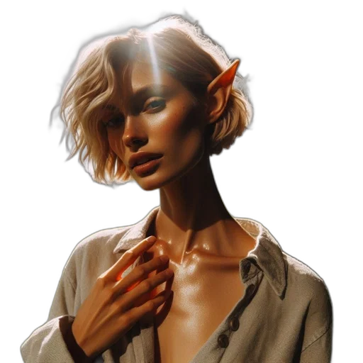 face, jewelry, staff, creature, fantasy art, concept art, photorealistic, oil painting transparent PNG cut-out