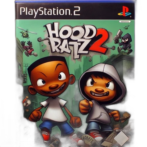 concept art, cover, playstation, game, hood, ratz, features, two transparent PNG cut-out