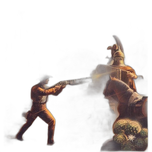 weapon, sword, staff, robot, concept art, fantasy art, 3d render, pixel art transparent PNG cut-out