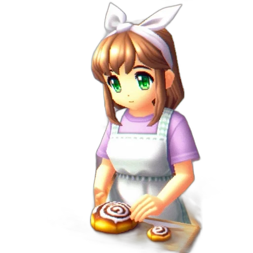 staff, dress, food, weapon, pixel art, 3d render, concept art, photorealistic transparent PNG cut-out