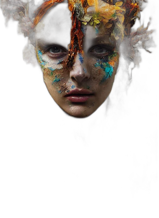mask, face, creature, jewelry transparent PNG cut-out
