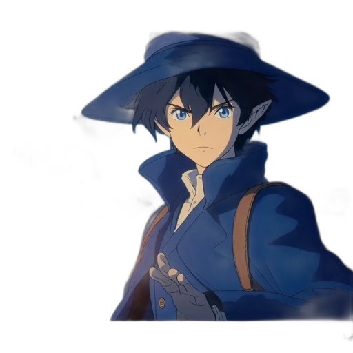 hat, umbrella, dragon, mask, anime, fantasy art, watercolor, concept art transparent PNG cut-out