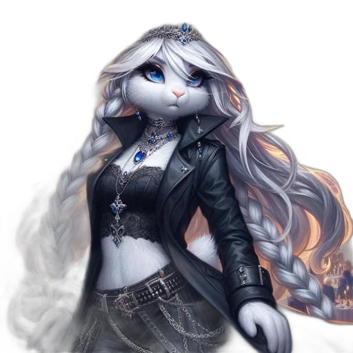 fantasy art, concept art, 3d render, pixel art, blue, monochrome, dark, rabbit-human transparent PNG cut-out