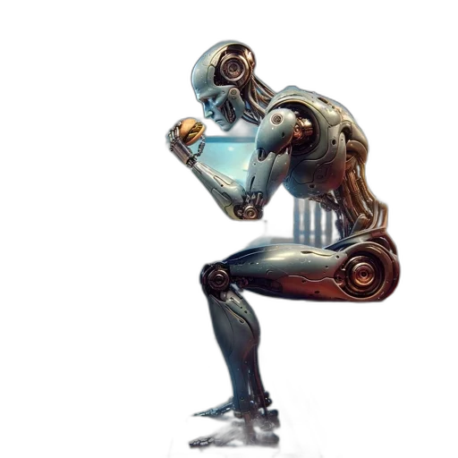 robot, creature, concept art, cyberpunk, comic book art, 3d render, outer space, futuristic transparent PNG cut-out