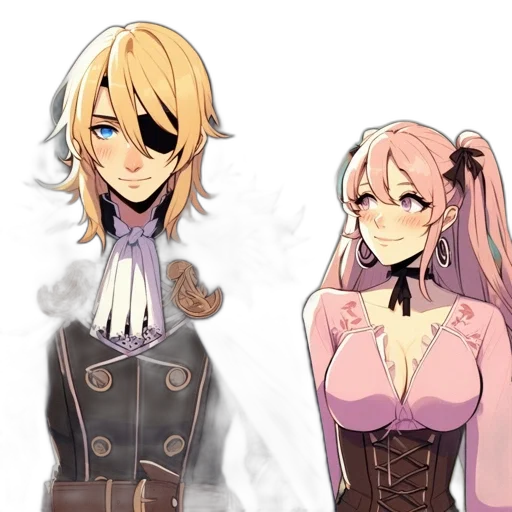 concept art, anime, pixel art, fantasy art, dark, pastel, monochrome, colorful transparent PNG cut-out