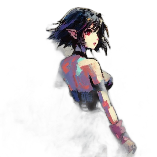 dress, dragon, mask, face, concept art, fantasy art, watercolor, anime transparent PNG cut-out