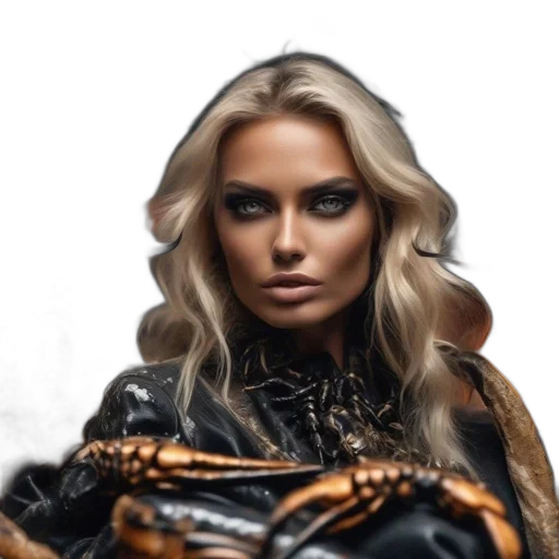 hair, jacket, face, robot, photorealistic, comic book art, fantasy art, cyberpunk transparent PNG cut-out
