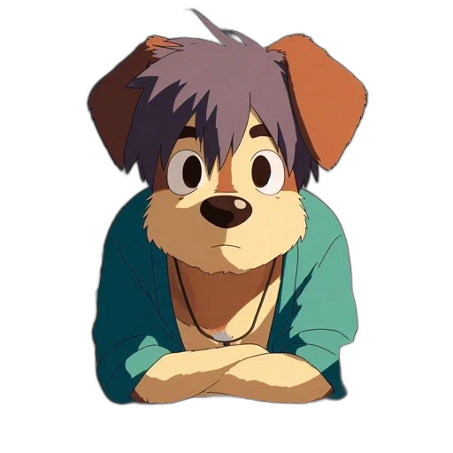 animal, creature, staff, face, anime, cartoon, pixel art, concept art transparent PNG cut-out