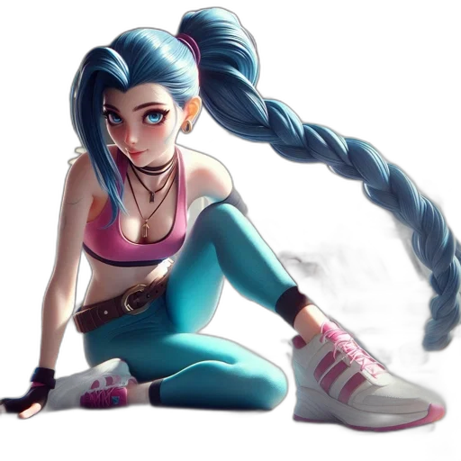 hair, weapon, anime, concept art, comic book art, cartoon, blue, pastel transparent PNG cut-out