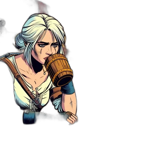 weapon, sword, staff, face, concept art, comic book art, pixel art, fantasy art transparent PNG cut-out