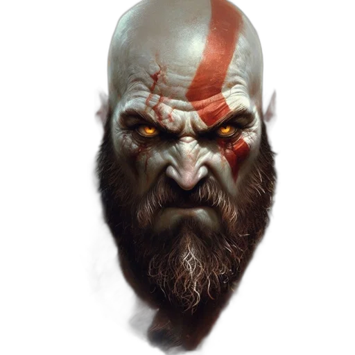 face, mask, staff, concept art, fantasy art, photorealistic, comic book art, red transparent PNG cut-out