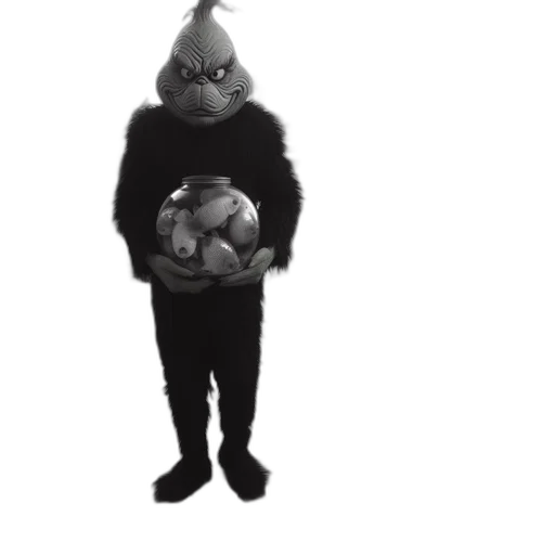 mask, jacket, animal, staff, concept art, 3d render, cartoon, outer space transparent PNG cut-out