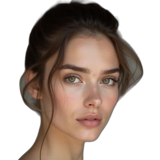 face, hair, crown, jewelry transparent PNG cut-out