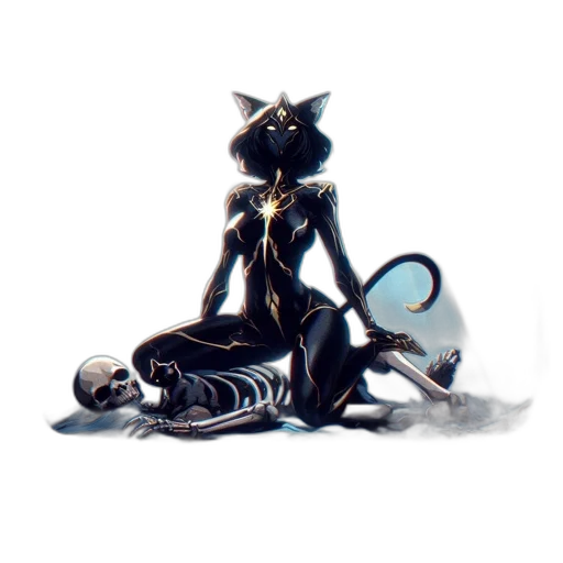 robot, staff, jewelry, creature, concept art, pixel art, cyberpunk, comic book art transparent PNG cut-out